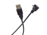 Kábel PremiumCord USB 2.0 - Micro USB 2.0 M/M 1m, lomený 90° Micro USB konektor, čierny – Obrázok 2