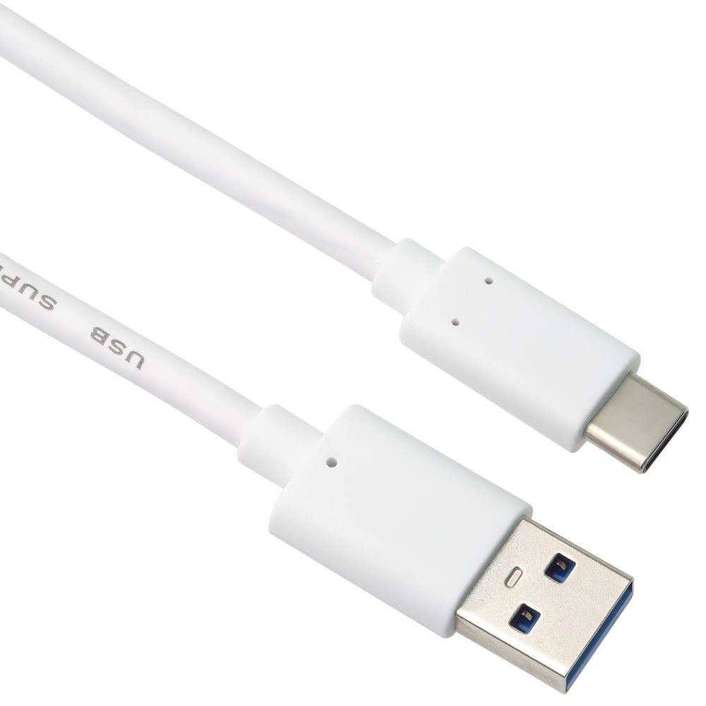 Kabel-PremiumCord-USB-3.0-USB-C-MM-USB-3.2-generation-2-3A-10Gbits-2m-biely Kábel PremiumCord USB 3.0 - USB-C M/M (USB 3.2 generation 2, 3A, 10Gbit/s) 2m biely – Obrázok 1