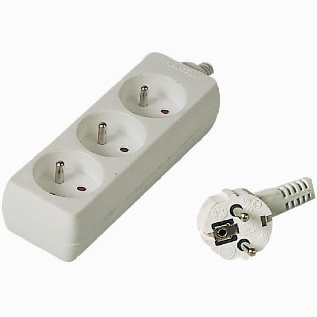 Kabel-PremiumCord-prodluzovaci-privod-230V-5m-3-zasuvky Kábel PremiumCord prodlužovací přívod 230V 5m 3 zásuvky – Obrázok 1