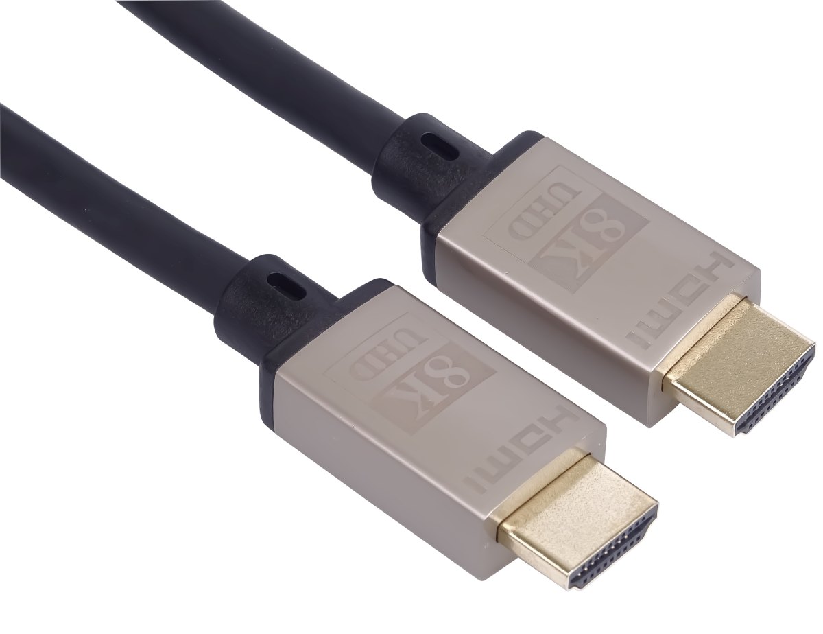 Kabel-Ultra-High-Speed-HDMI-2.1-8K@60Hz-4K@120Hz-kovove-pozlatene-konektory15-m Kábel Ultra High Speed HDMI 2.1 8K@60Hz, 4K@120Hz kovové pozlátené konektory,1,5 m – Obrázok 1