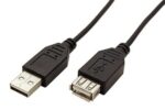 Kábel goobay USB 2.0 A-A M/F 60 cm, predlžovací, čierny