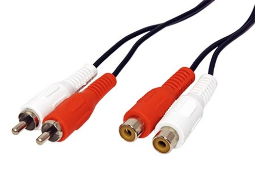 Kabel-prodluzovaci-2x-cinchM-2x-cinchF-10m Kábel prodlužovací 2x cinch(M) - 2x cinch(F), 10m – Obrázok 1