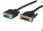 Kábel propojovací DVI-A(M) - MD15HD, 3m, černý