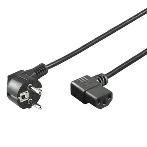 Kabel-sitovy-230V-k-pocitaci-2m-IEC-konektor-do-uhlu-90° Kábel síťový 230V k počítači 2m, IEC konektor do úhlu 90° – Obrázok 1