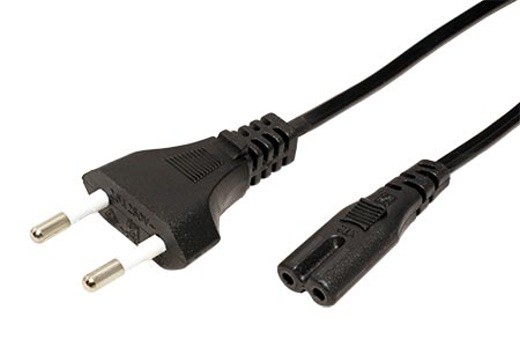 Kabel-sitovy-2pinovy-3m-osmicka Kábel síťový 2pinový 3m (osmička) – Obrázok 1