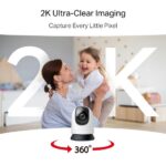 Kamera TP-Link Mercusys MC210 IP, 3 Mpx, WiFi, prisvietenie – Obrázok 3