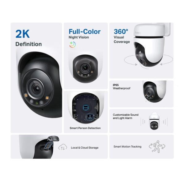 Kamera TP-Link Tapo C510W 3MPx, vonkajšia, IP, WiFi, prísvit – Obrázok 2