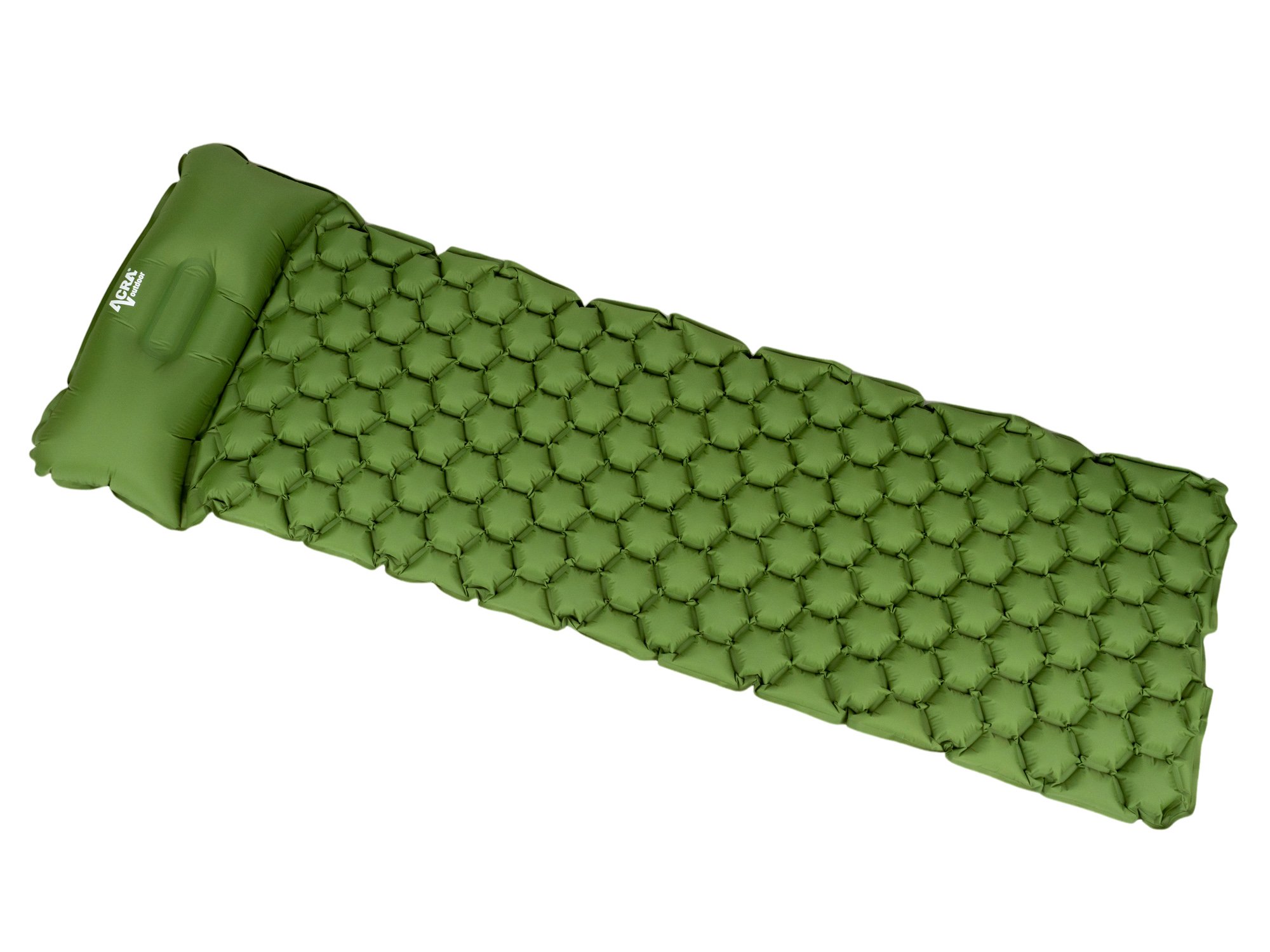 Karimatka-Acra-L140CL-nafukovacia-s-vankusom-zelena-5-cm Karimatka Acra L140CL nafukovacia s vankúšom, zelená, 5 cm – Obrázok 1