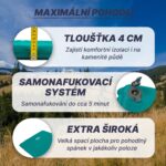 Karimatka Acra L140GRE samonafukovacia, zelenomodrá, 4 cm – Obrázok 3