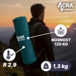 Karimatka Acra L140GRE samonafukovacia, zelenomodrá, 4 cm – Obrázok 4