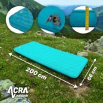 Karimatka Acra L140MO nafukovacia, modrá, 10 cm – Obrázok 5