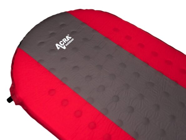 Karimatka Acra L140RED samonafukovacia, červenohnedá, 5 cm – Obrázok 3