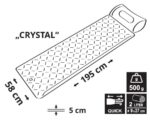 Karimatka Cattara CRYSTAL 195x58x5cm nafukovacia šedá – Obrázok 4