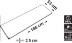 Karimatka Cattara samonafukovací 186 x 53 x 2,5 cm samonafukovacia – Obrázok 3