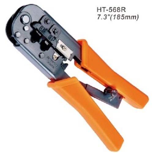 Klieste-H-Tools-HT-568R-modularni-krimpovaci-s-racnou-RJ111245 Kliešte H-Tools HT-568R modulární, krimpovací, s ráčnou (RJ11,12,45) – Obrázok 1