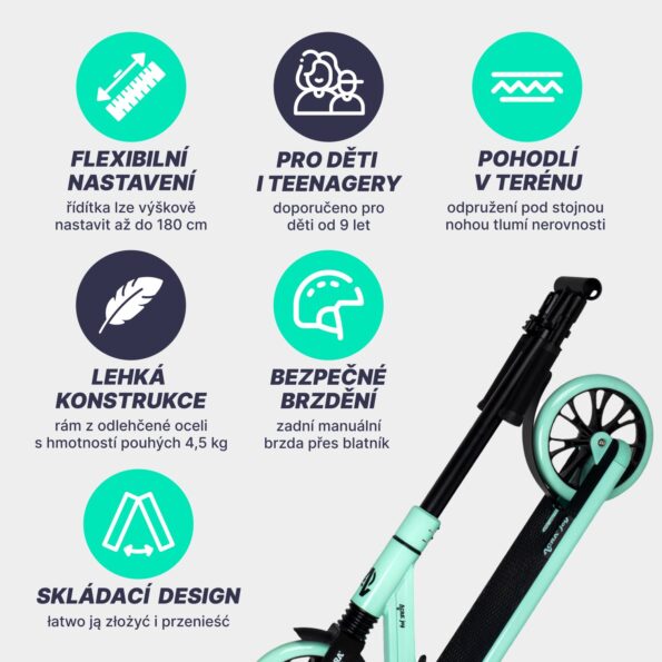 Kolobežka Acra Joy Nimble skladacia – Obrázok 3
