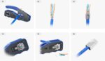 Konektor Conexpro RJ45-6W RJ45 CAT6 UTP 8p8c na drôt, Wire Cross – Obrázok 3