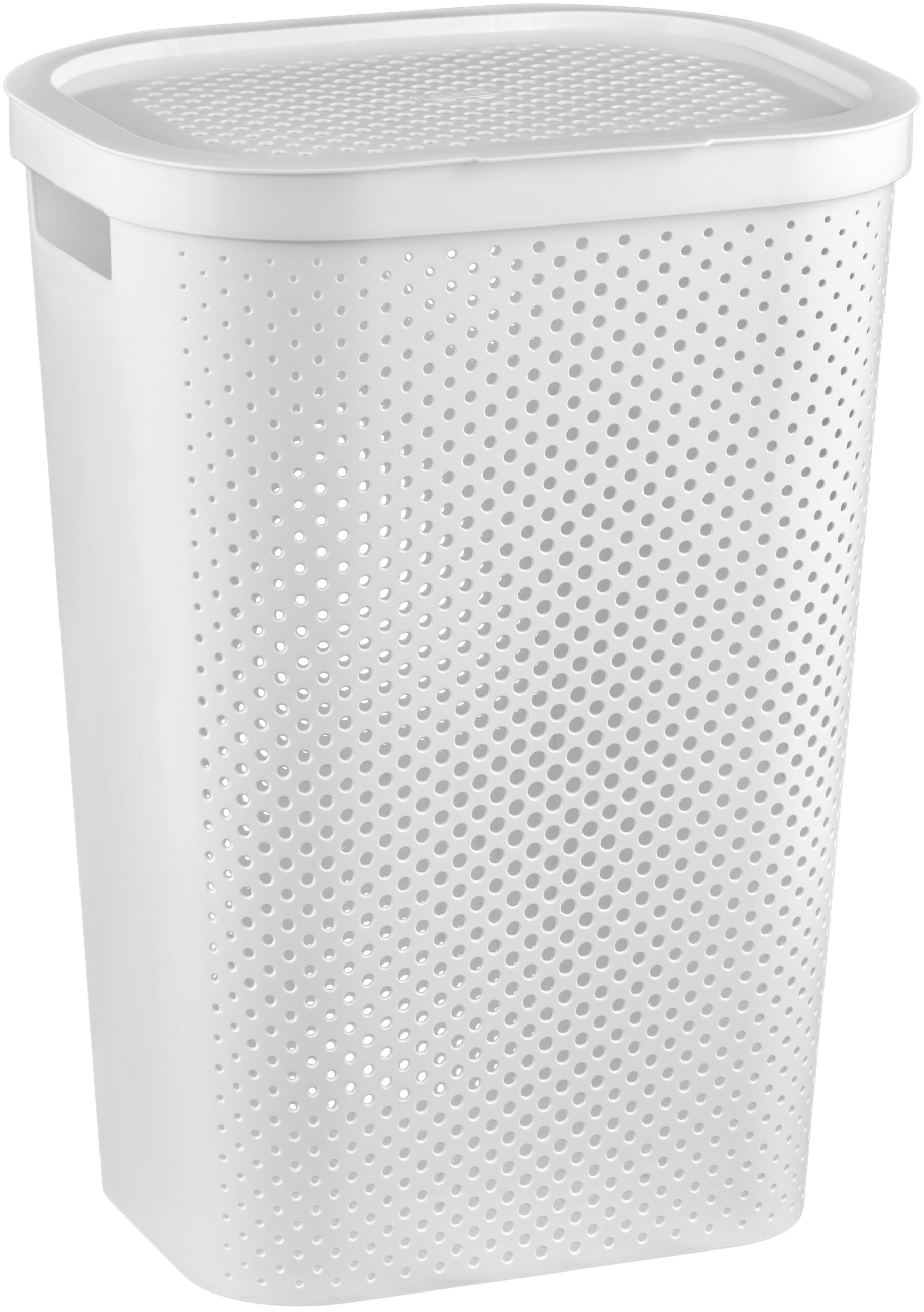 Kos-na-bielizen-Curver-Infinity-Dots-60L-biely Kôš na bielizeň Curver Infinity Dots 60L biely – Obrázok 1
