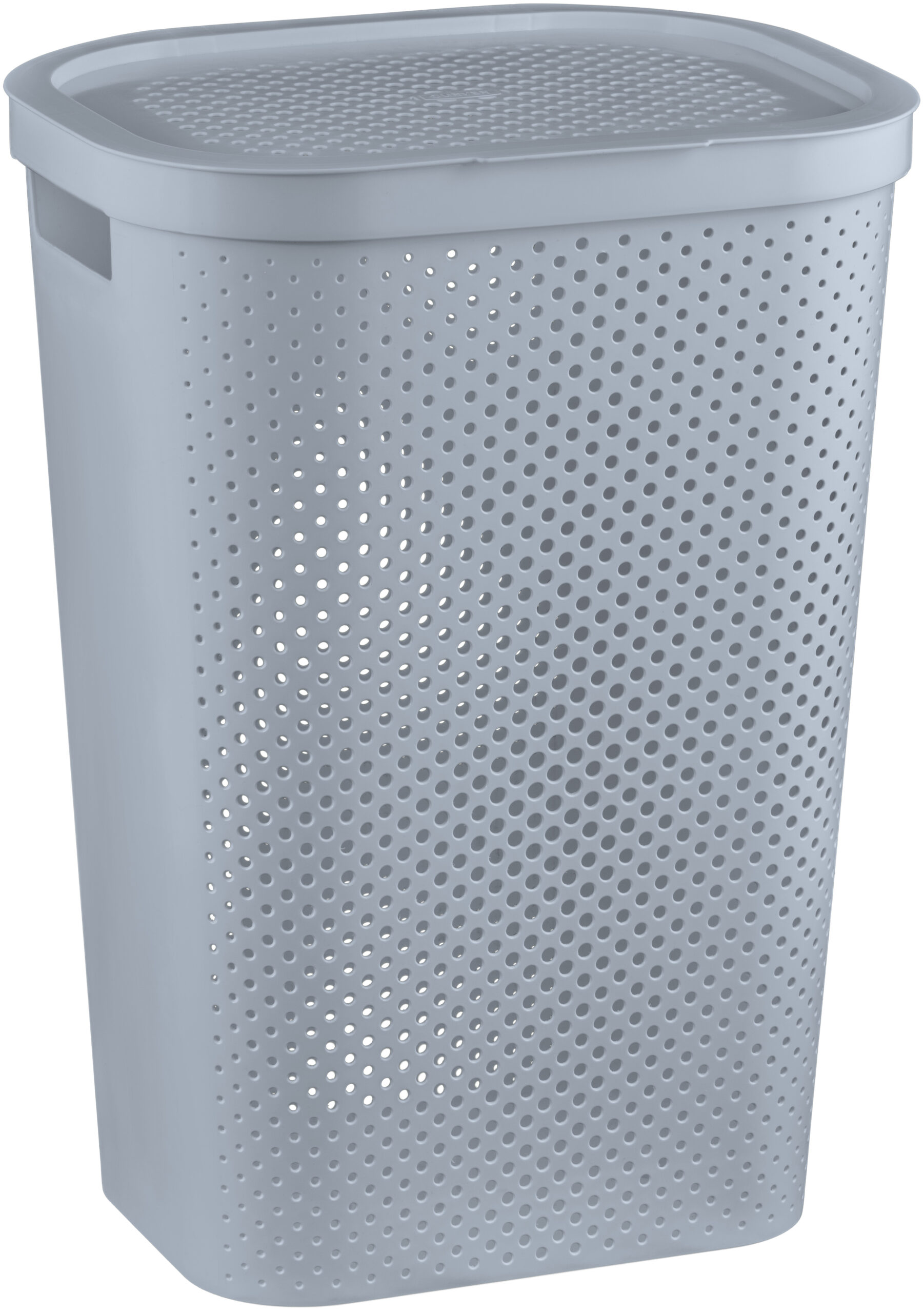 Kos-na-bielizen-Curver-Infinity-Dots-60L-sedy Kôš na bielizeň Curver Infinity Dots 60L šedý – Obrázok 1