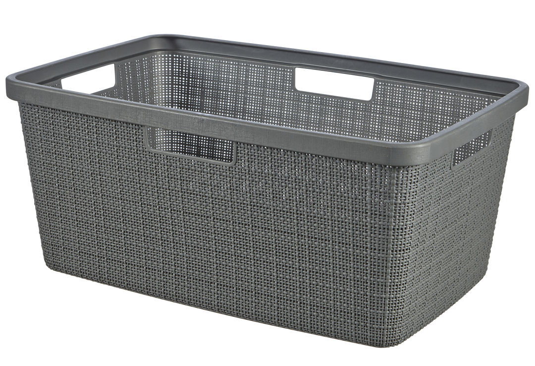 Kos-na-bielizen-Curver-Jute-46L-sedy Kôš na bielizeň Curver Jute 46L šedý – Obrázok 1
