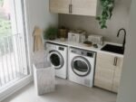 Kôš na bielizeň Curver Kaya 60 l s vekom béžový – Obrázok 3