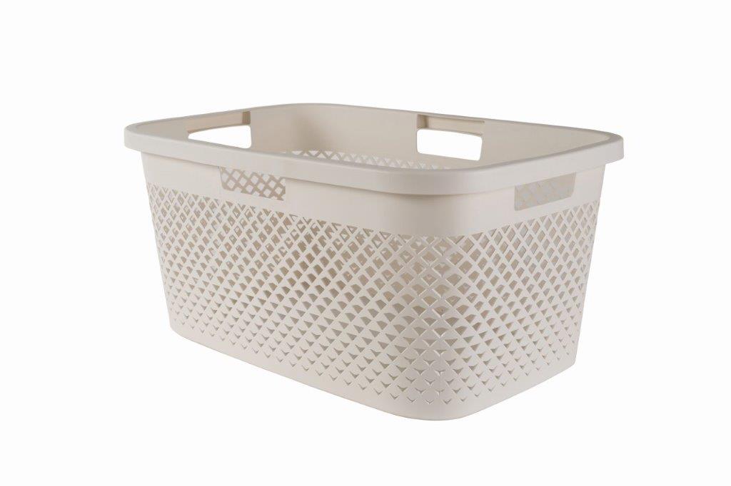 Kos-na-bielizen-Curver-Pure-47-l-kremovy Kôš na bielizeň Curver Pure 47 l krémový – Obrázok 1