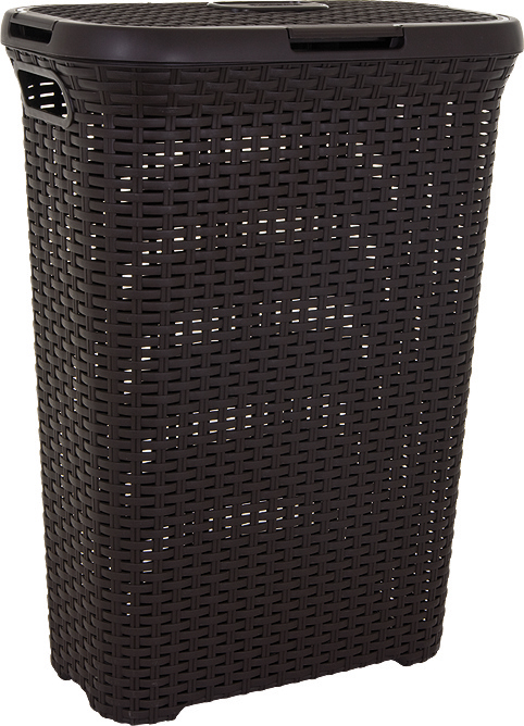 Kos-na-bielizen-Curver-Style-40L-tmavo-hnedy Kôš na bielizeň Curver Style 40L tmavo hnedý – Obrázok 1