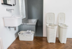 Kôš na bielizeň Curver Style 45L krémovo biely – Obrázok 2