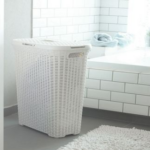 Kôš na bielizeň Curver Style 60L krémovo biely – Obrázok 3