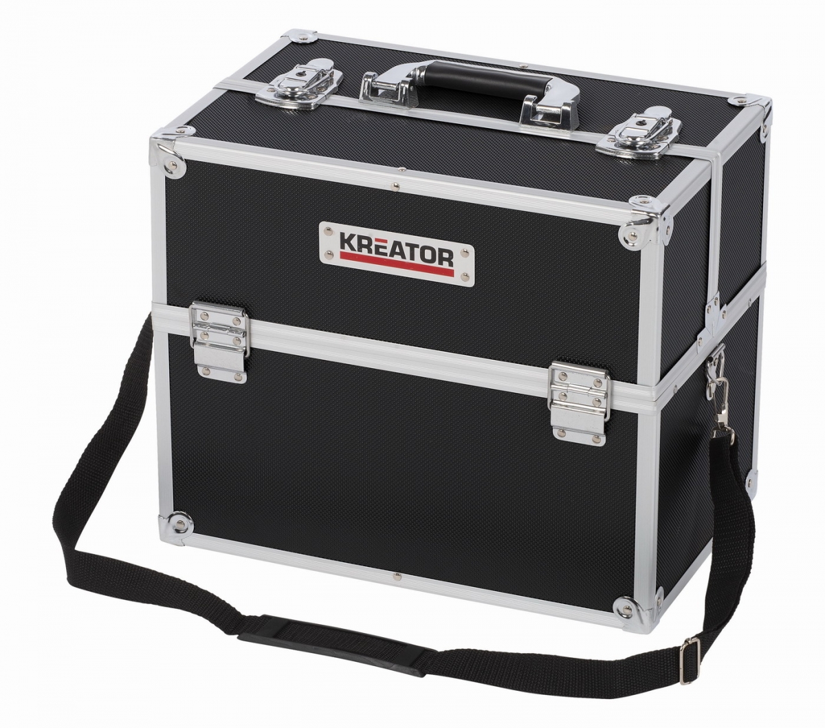 Kufor-na-naradie-Kreator-KRT640301B-cierny Kufor na náradie Kreator KRT640301B čierny – Obrázok 1