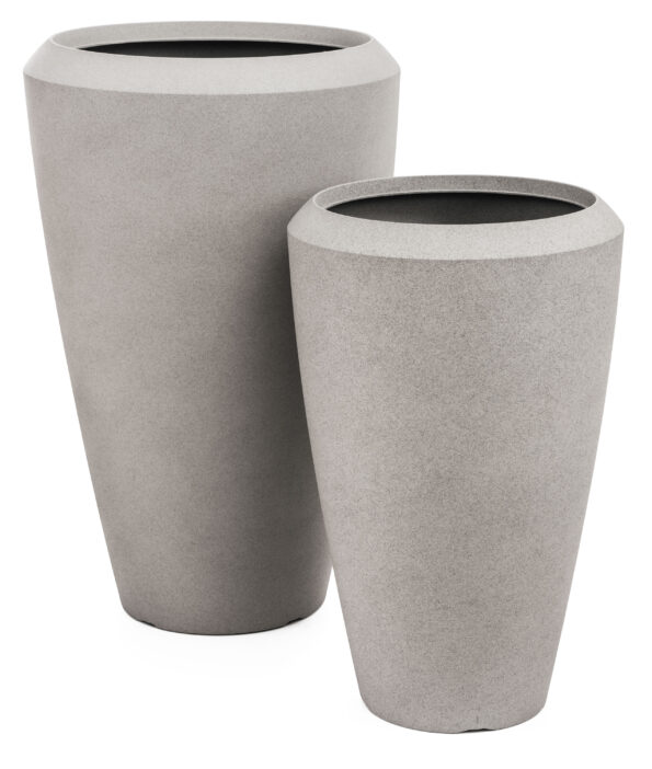 Kvetináč G21 Cement Oval 44,3 x 44,3 x 69,8 – Obrázok 2