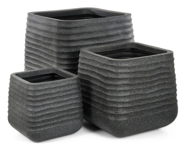 Kvetináč G21 Lava Cube 38 x 38 x 37 – Obrázok 3
