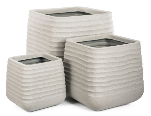 Kvetináč G21 Sand Cube 38 x 38 x 37 – Obrázok 3