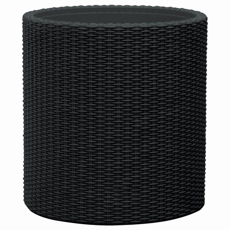 Kvetinac-Keter-Cylinder-L-grafitovy Kvetináč Keter Cylinder L grafitový – Obrázok 1