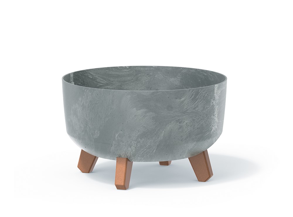 Kvetinac-Prosperplast-GRACIA-LOW-285-cm-beton-effect Kvetináč Prosperplast GRACIA LOW 28,5 cm beton effect – Obrázok 1