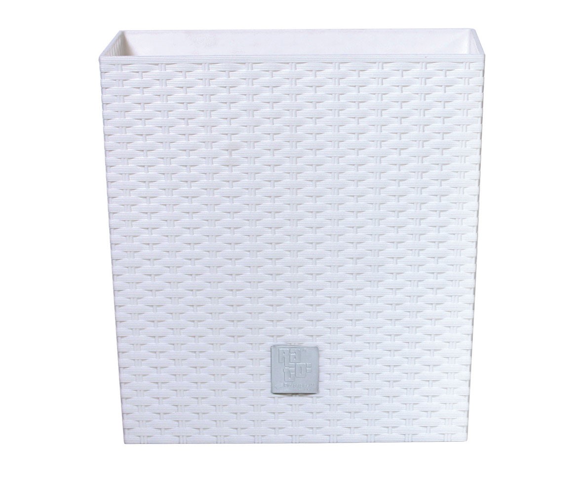 Kvetinac-Prosperplast-Rato-Low-biely-17-x-17-x-17-cm Kvetináč Prosperplast Rato Low biely, 17 x 17 x 17 cm – Obrázok 1