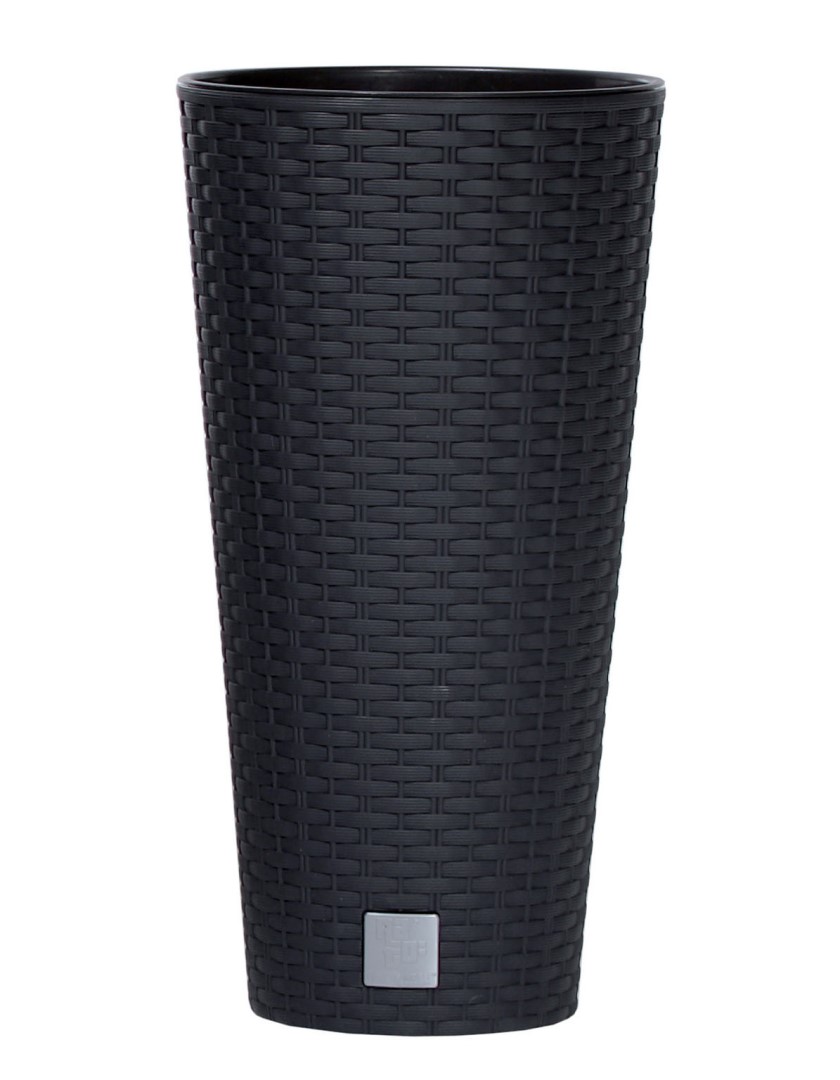 Kvetinac-Prosperplast-Rato-Tubus-s-vkladom-antracit-30-cm Kvetináč Prosperplast Rato Tubus s vkladom antracit 30 cm – Obrázok 1