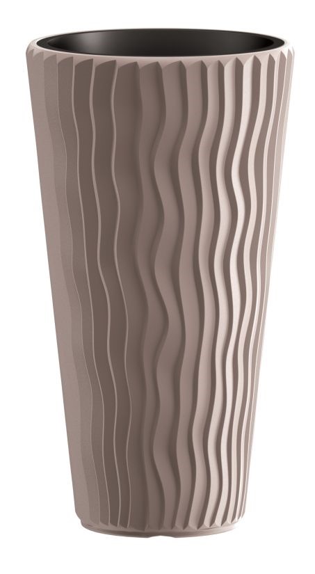 Kvetinac-Prosperplast-SANDY-SLIM-mocca-349-cm Kvetináč Prosperplast SANDY SLIM mocca 34,9 cm – Obrázok 1