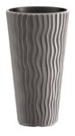 Kvetináč Prosperplast SANDY SLIM šedý kameň 34,9 cm