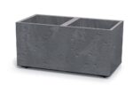 Kvetináč Prosperplast SIERRA CASE beton effect 77 cm šedý