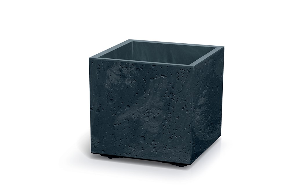Kvetinac-Prosperplast-SIERRA-SQUARE-beton-effect-385-cm-antracit Kvetináč Prosperplast SIERRA SQUARE beton effect 38,5 cm antracit – Obrázok 1