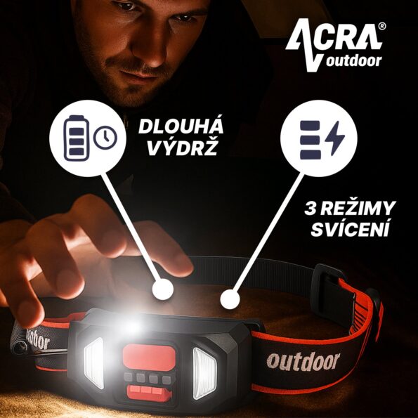 LED čelovka Acra LAMP1 – Obrázok 3
