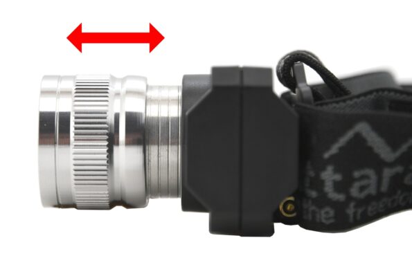 LED čelovka Cattara SCORPION 90lm ZOOM nabíjacia – Obrázok 2