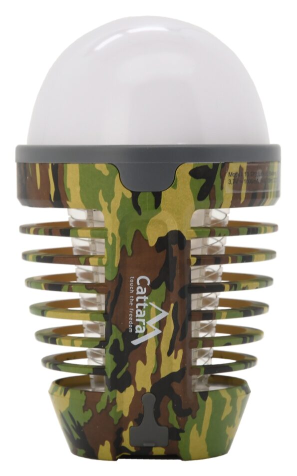 LED svetlo Cattara PEAR ARMY nabíjací + lapač hmyzu – Obrázok 2