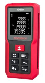 Laserový diaľkomer Ermenrich Reel GM60 - vzdialenosť, uhol, plocha, objem