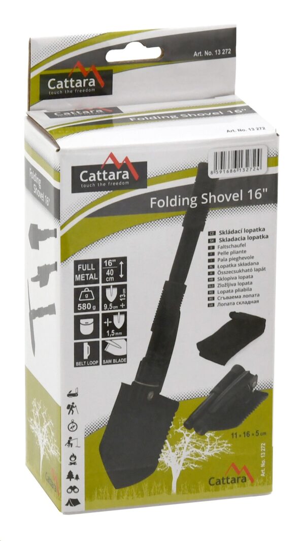 Lopatka Cattara 13272 skladacia kovová 40 cm – Obrázok 6