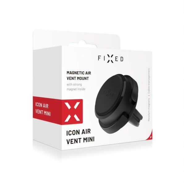 Magnetický držiak FIXED Icon Air Vent Mini do ventilácie, čierny – Obrázok 11