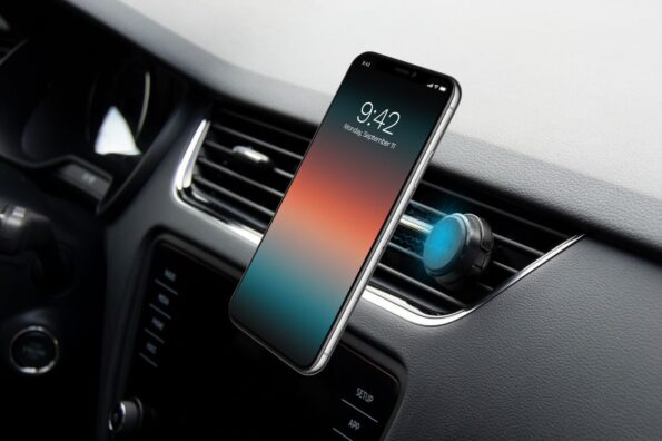 Magnetický držiak FIXED Icon Air Vent Mini do ventilácie, čierny – Obrázok 10