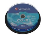 Médium Verbatim CD-R 700MB 80min 52x Extra Protection 10-cake