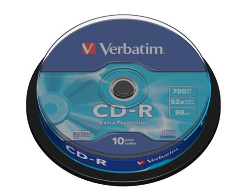 Medium-Verbatim-CD-R-700MB-80min-52x-Extra-Protection-10-cake Médium Verbatim CD-R 700MB 80min 52x Extra Protection 10-cake – Obrázok 1